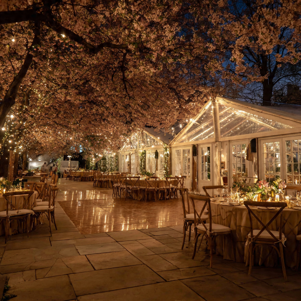 Dancing Under the Stars Romantic Spring Evening Receptions