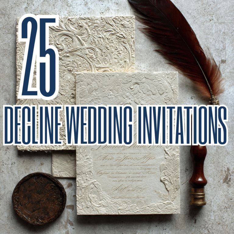 Decline Wedding Invitations