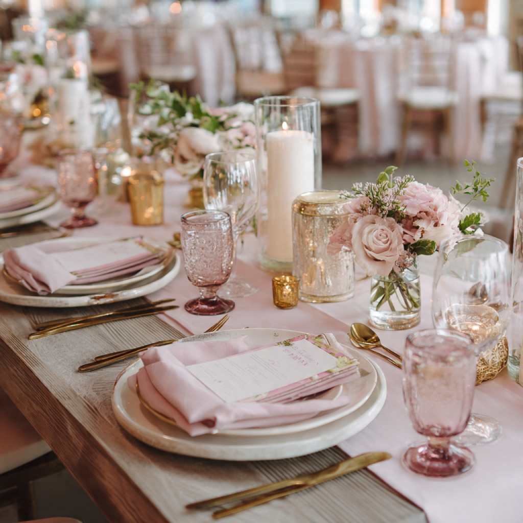 18 Romantic Dusty Pink Wedding Ideas for an Elegant Celebration 5 Dusty Pink Table Settings