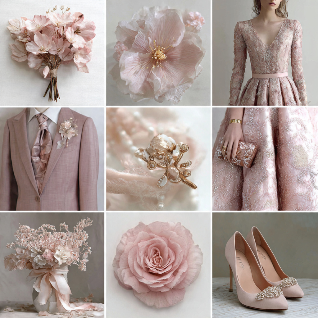 18 Romantic Dusty Pink Wedding Ideas for an Elegant Celebration 12 Dusty Pink Wedding Accessories
