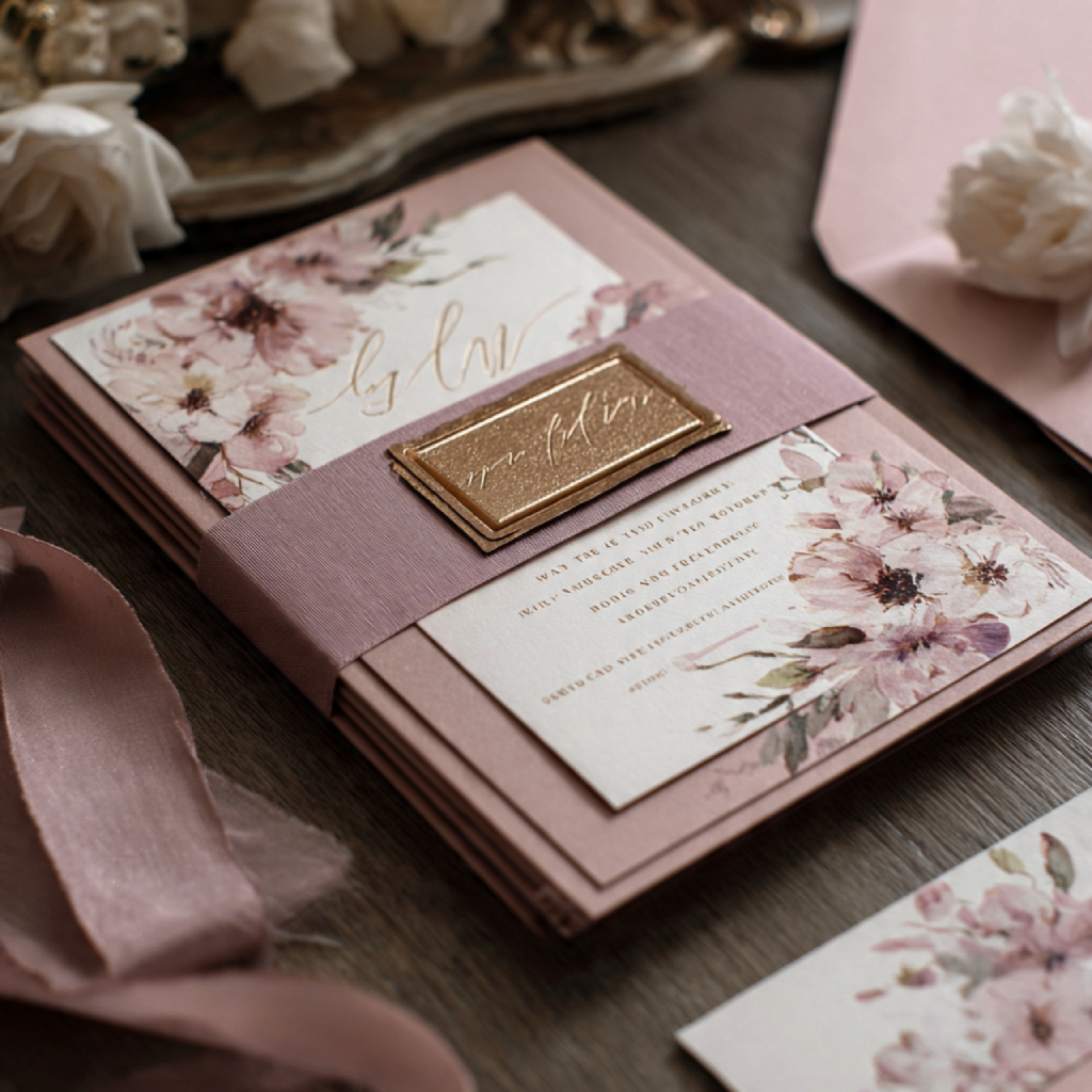 18 Romantic Dusty Pink Wedding Ideas for an Elegant Celebration 4 Dusty Pink Wedding Invitations
