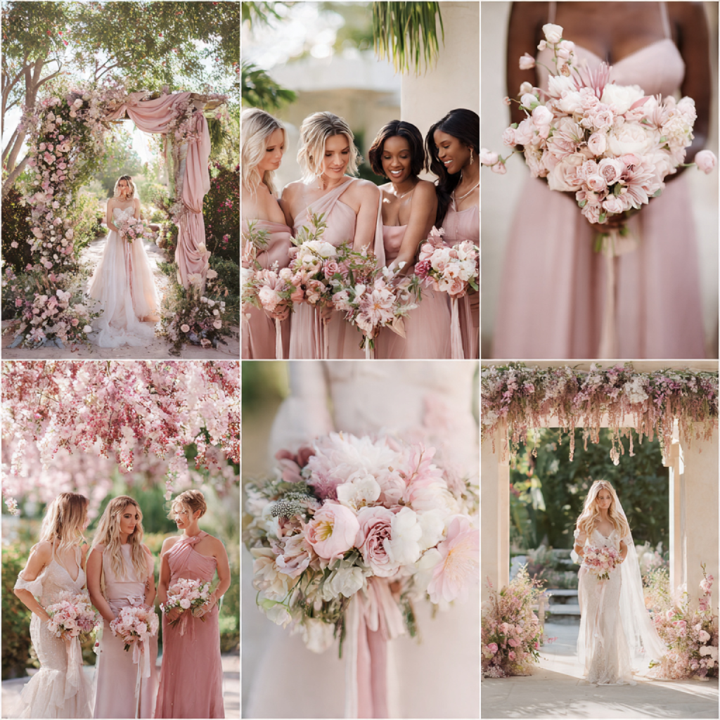 18 Romantic Dusty Pink Wedding Ideas for an Elegant Celebration 17 Dusty Pink Wedding Photo Ideas
