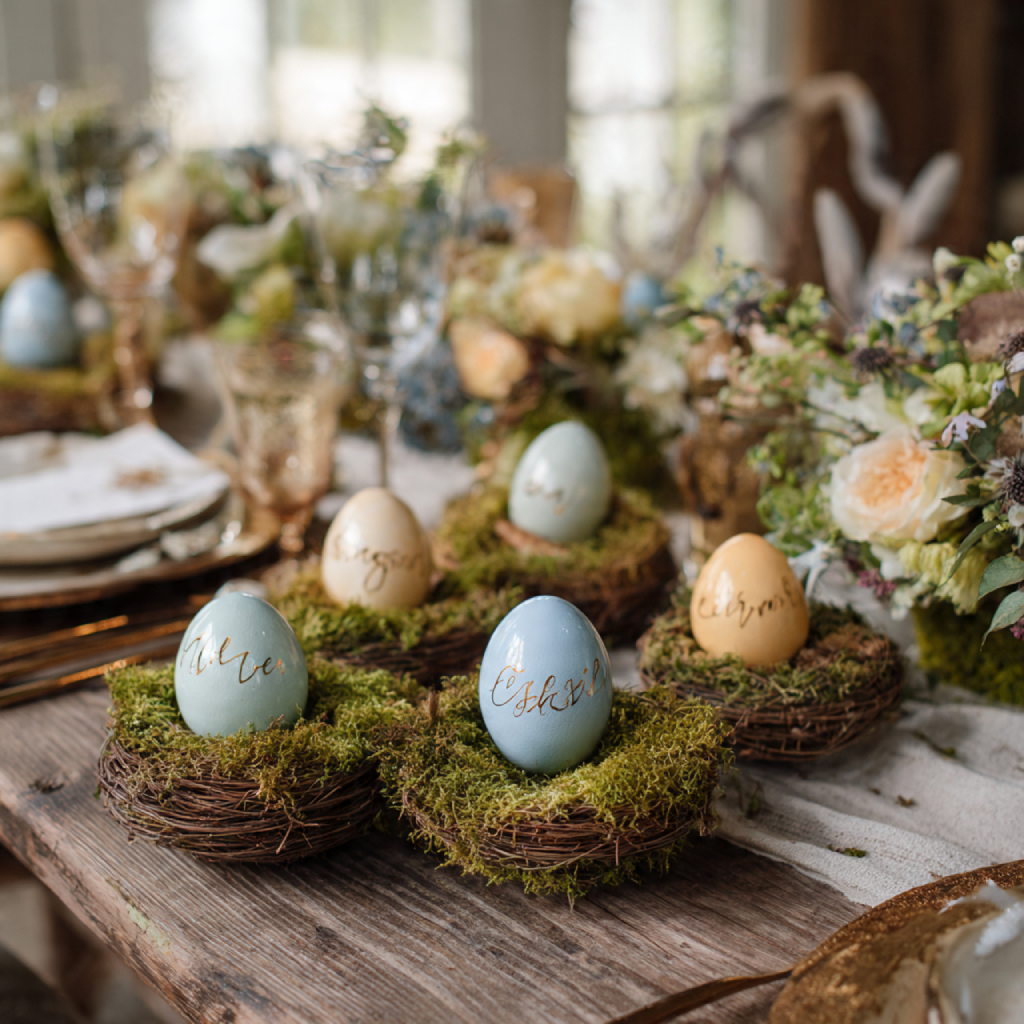 Easter Egg Escort Cards and Table Decor