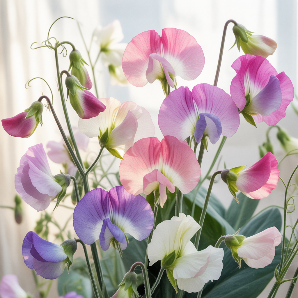 Elegant Sweet Peas