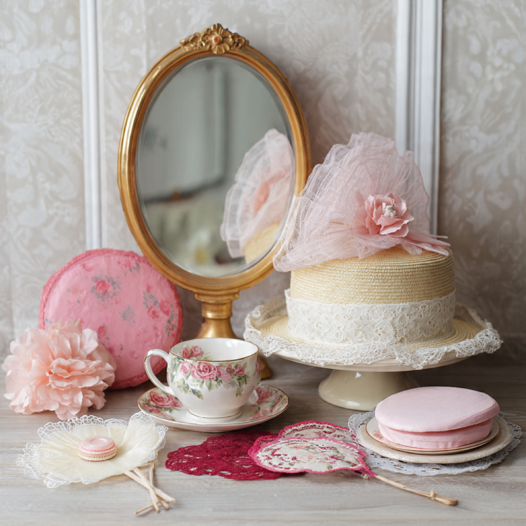 20 How to Plan a Charming Tea Party Bridal Shower 20 Encourage Guest Dress-Up Props