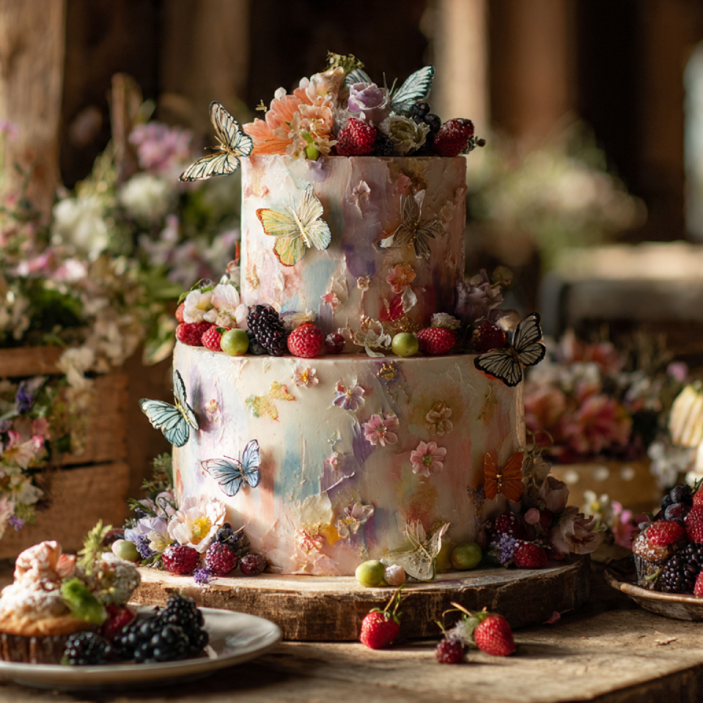 Garden-Inspired Wedding Cakes