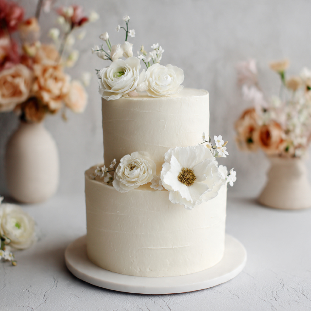 Mini Two-Tier Wedding Cake