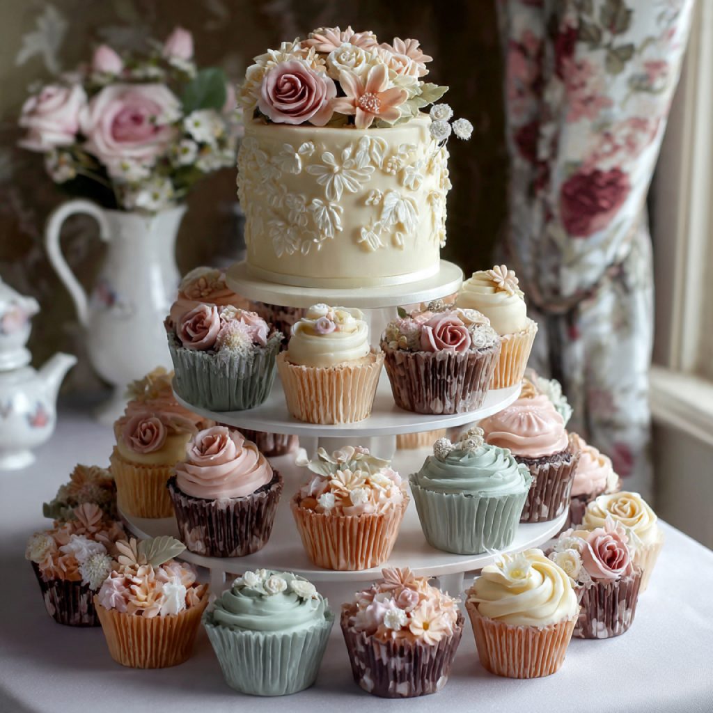 Modern Geometric Small Wedding Cakes