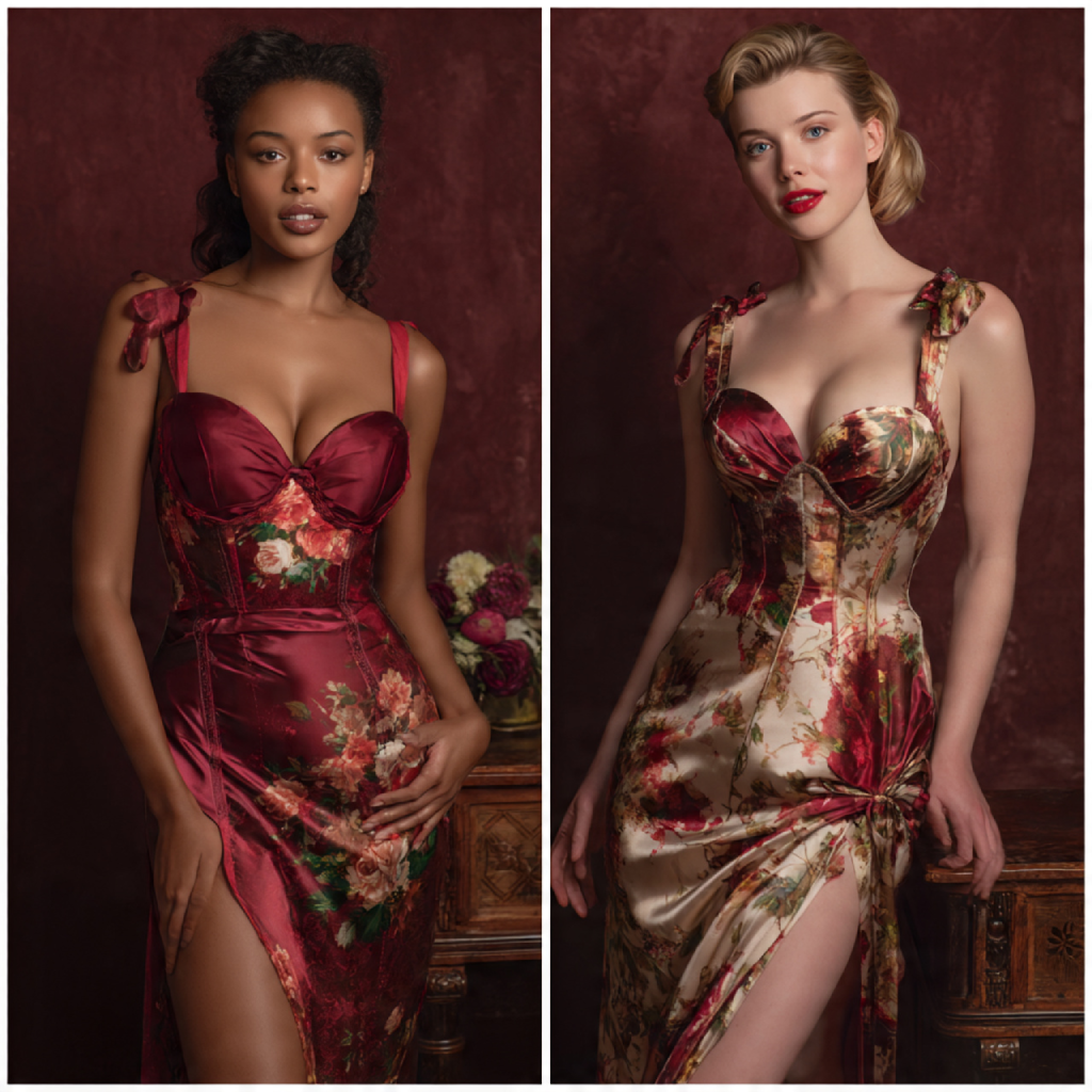 Satin and Silk for Romantic Glamour