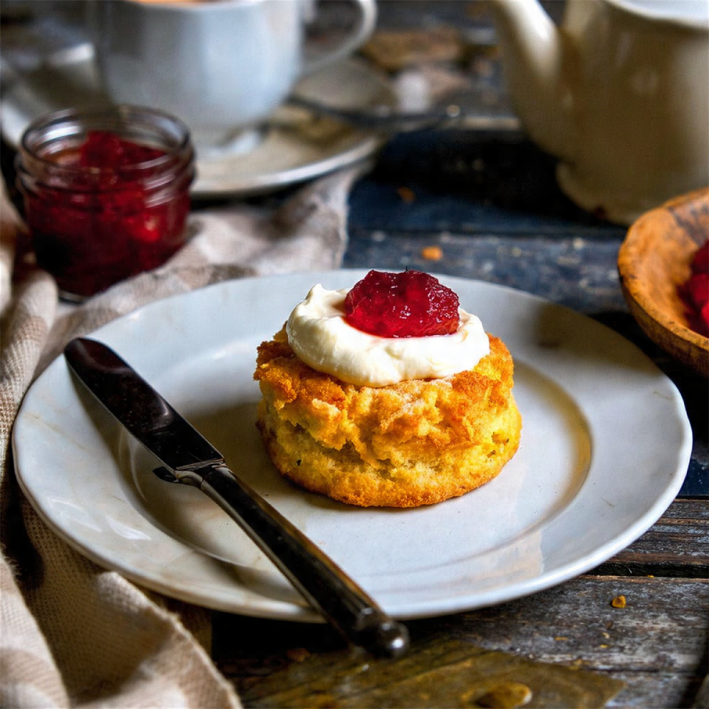 20 How to Plan a Charming Tea Party Bridal Shower 12 Scones, Clotted Cream and Jam Station