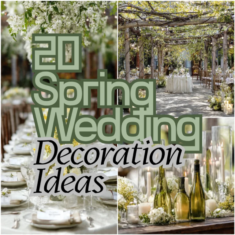 Spring Wedding Decoration Ideas