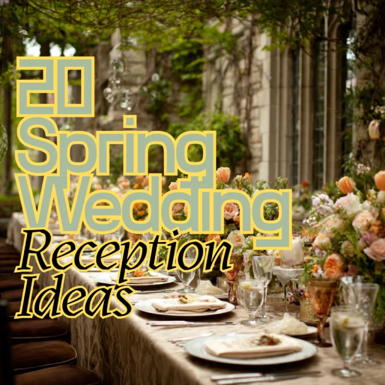 Spring Wedding Reception Ideas