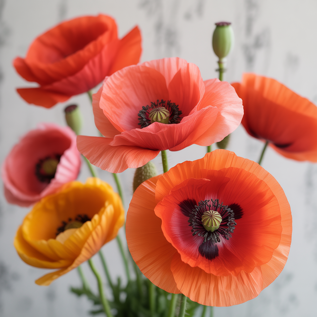 Vibrant Charm of Poppies
