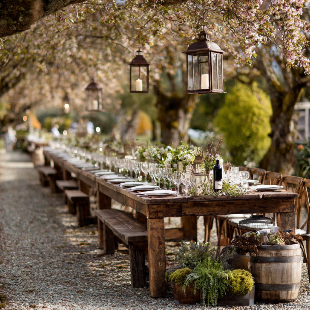 16 Elegant Spring Wedding Venue Ideas for Every Couple’s Style 6 Vineyard or Orchard with Budding Vines