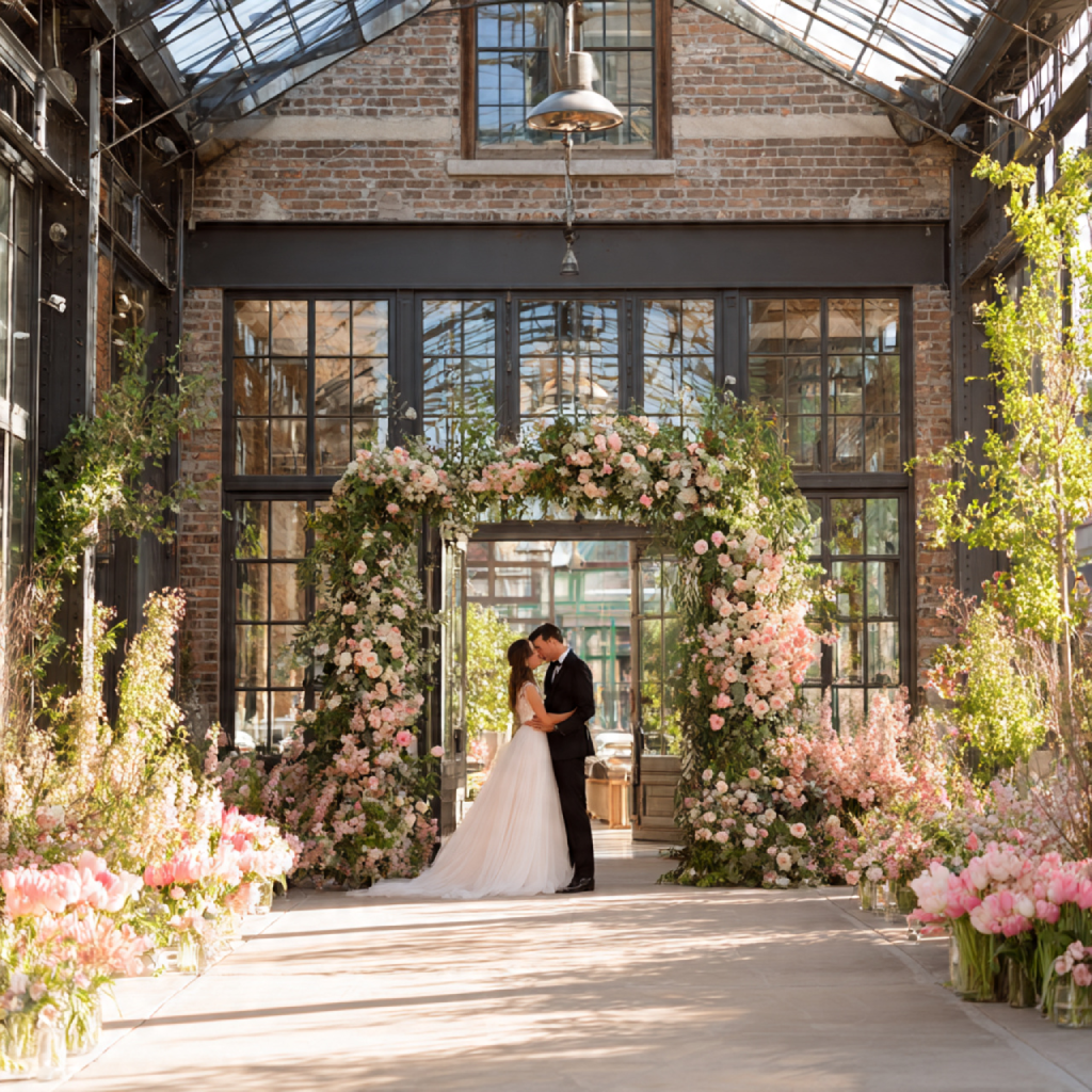 16 Elegant Spring Wedding Venue Ideas for Every Couple’s Style 13 Vintage Railway Station or Conservatory Space with Garden Grounds