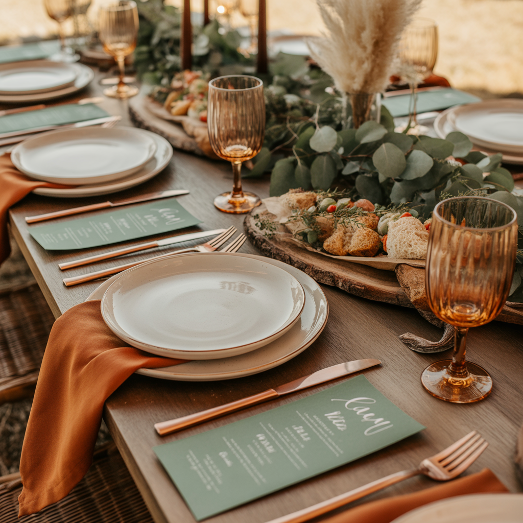 Wedding Menu Presentation