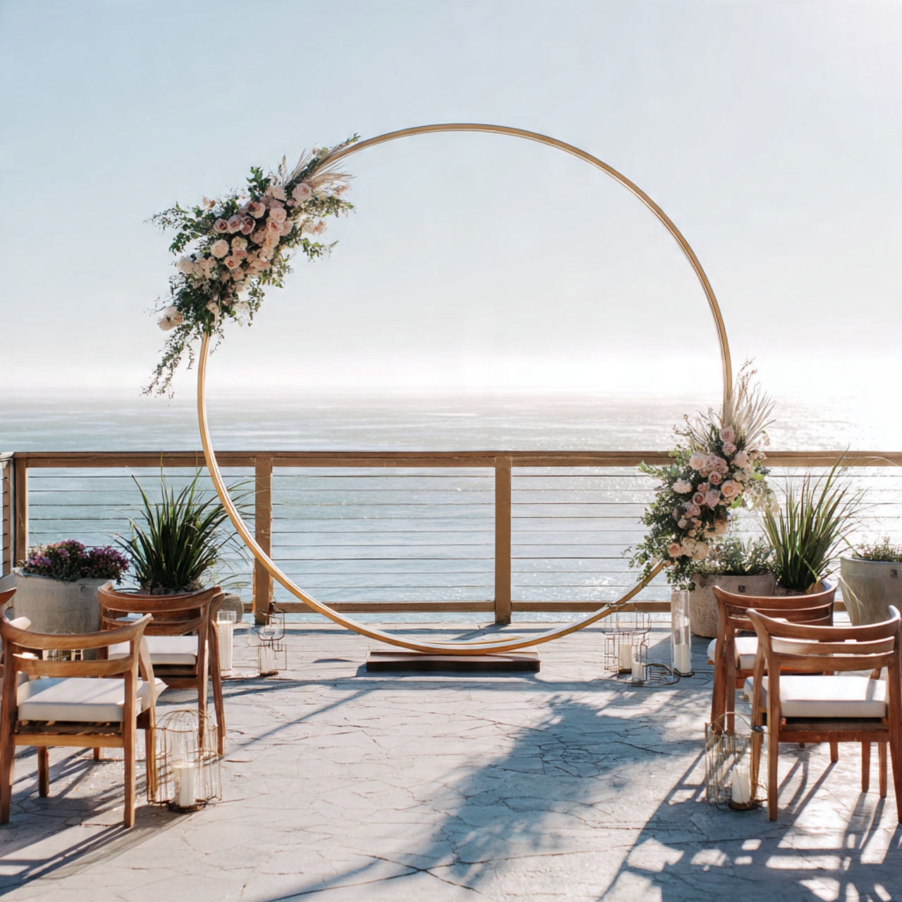 Wedding Arch ideas: 20 Breathtaking Ideas That Add Instant Magic to Your Day 6 Circular Arch for Modern Vibes