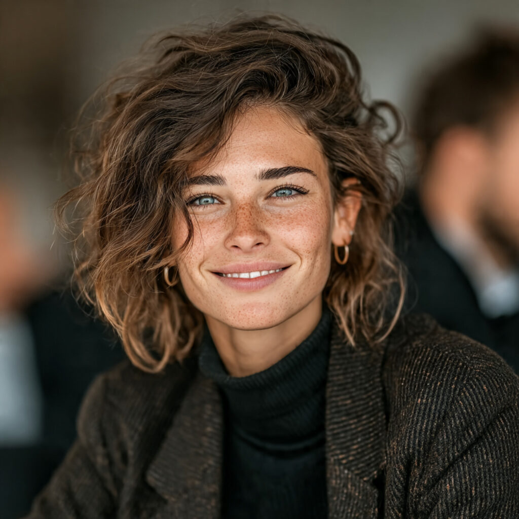 a confident planner presenting services to a