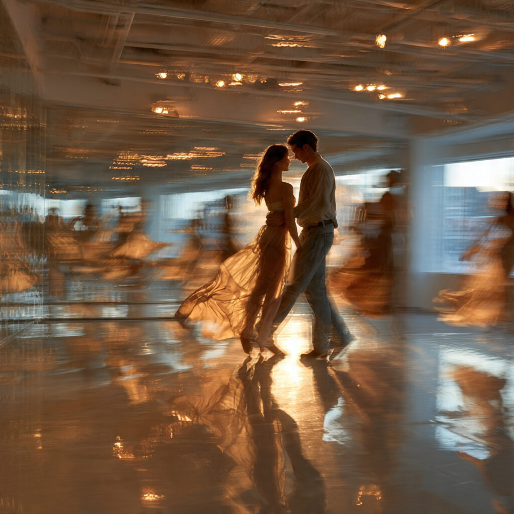 a couple taking a dance class soft