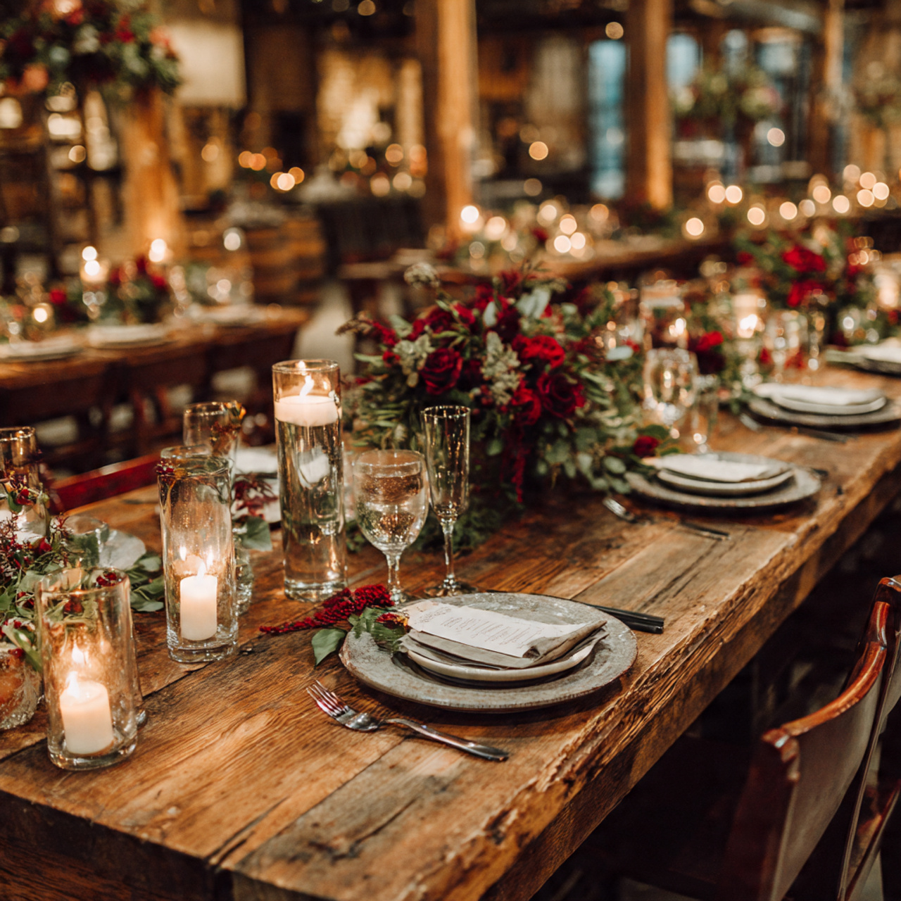 Cranberry and Sage November Wedding Colors