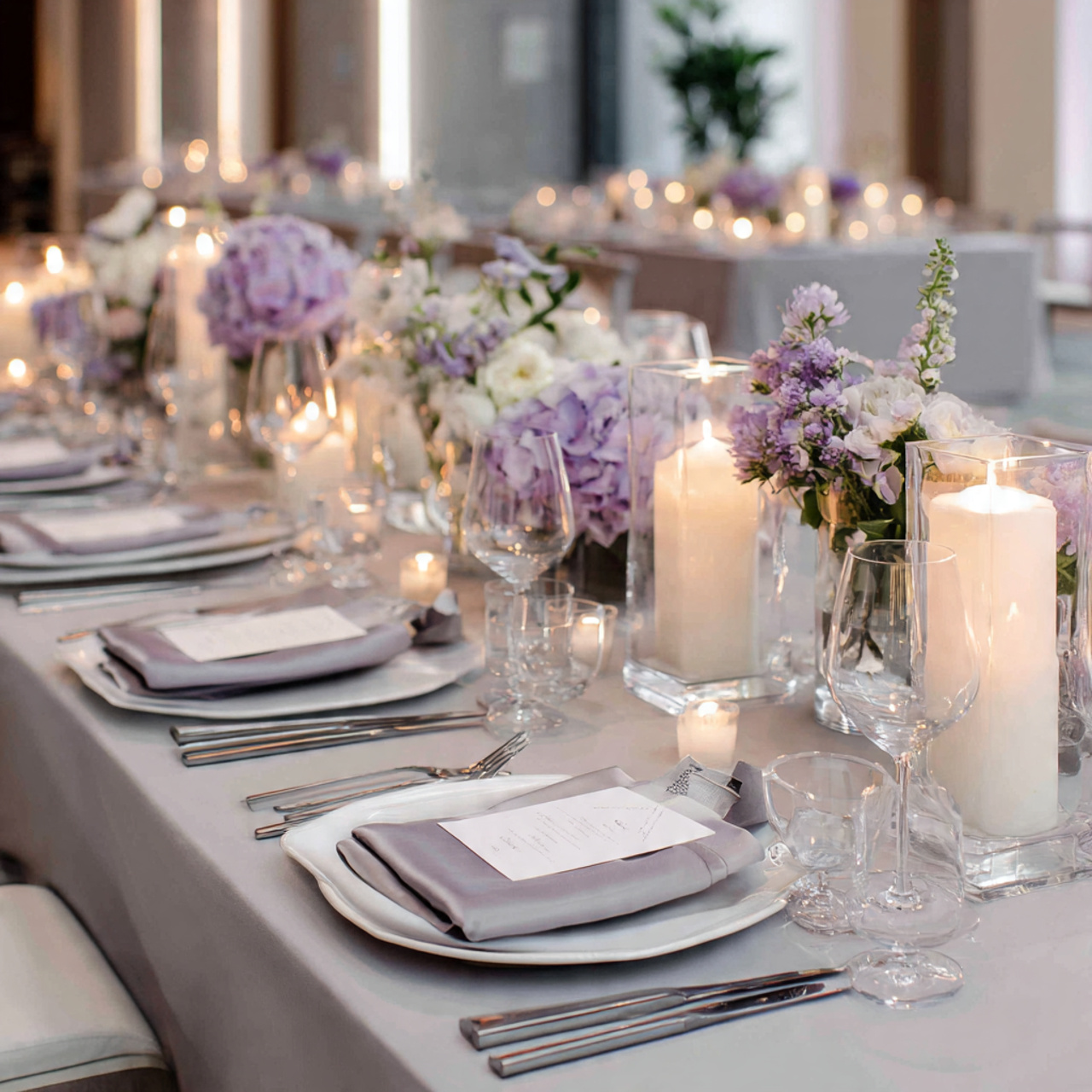 Muted Lavender and Gray November Wedding Colors