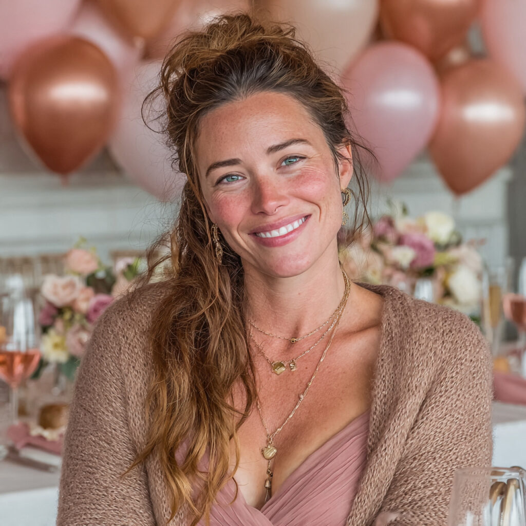 a mother attending a bridal shower soft