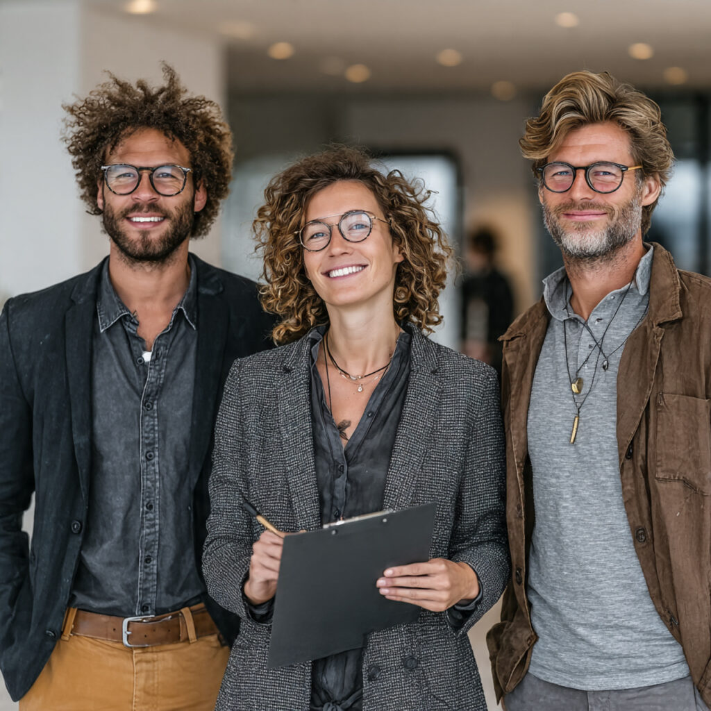 a professional wedding planner showing a checklist