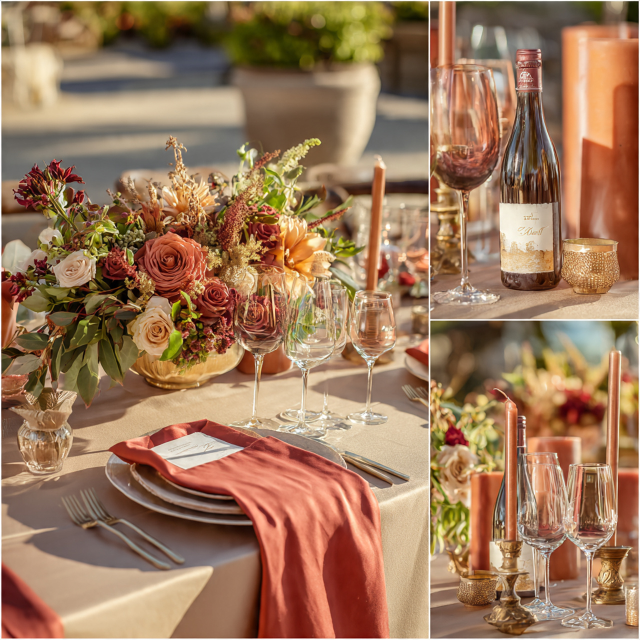 Burnt Sienna and Champagne