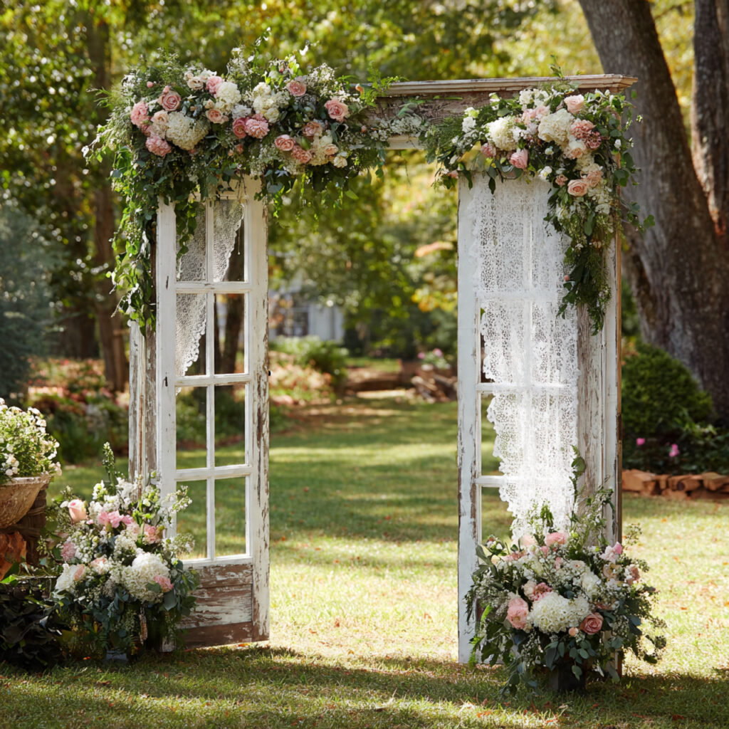 Wedding Arch ideas: 20 Breathtaking Ideas That Add Instant Magic to Your Day 9 Vintage Window Frame Arch