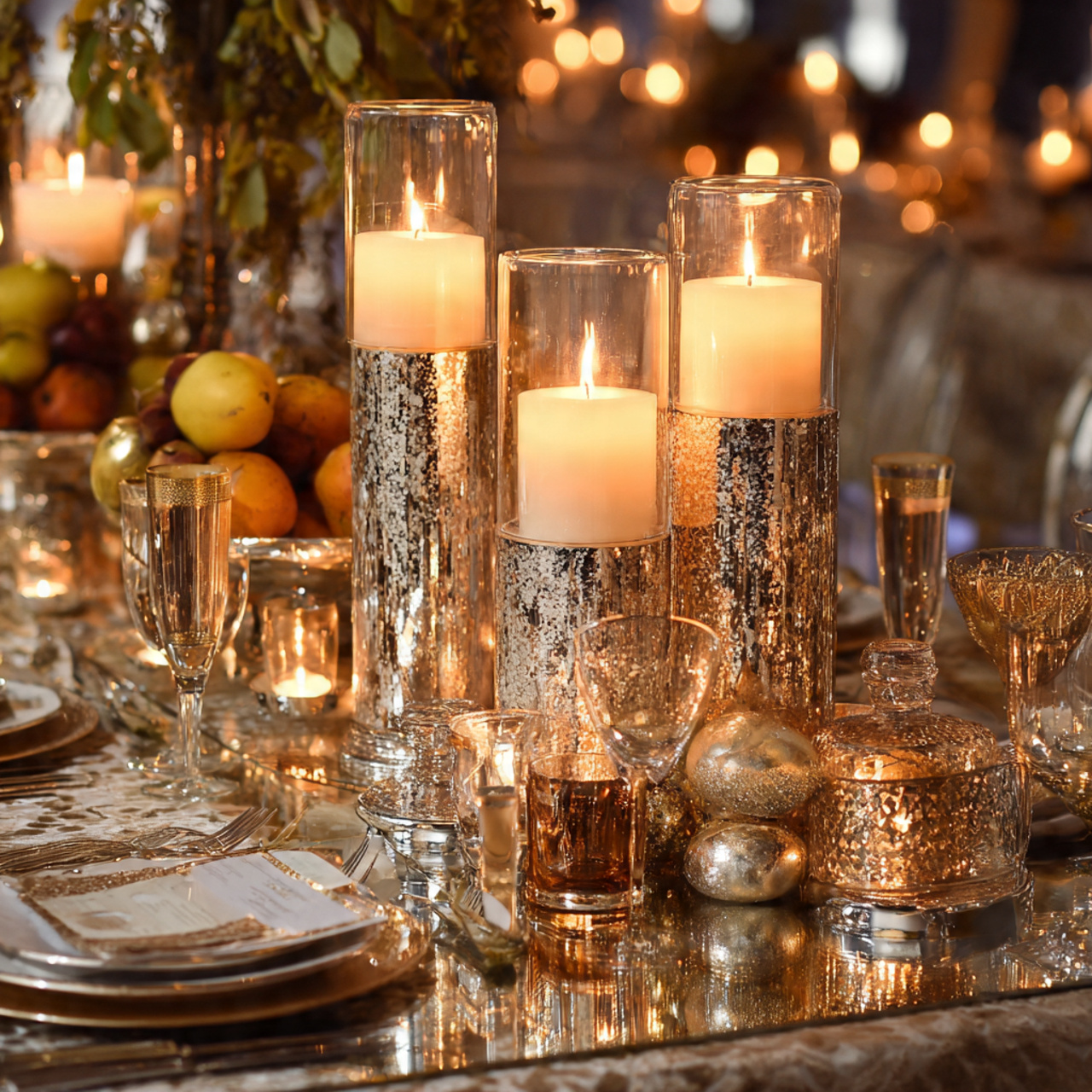 Metallic Accents for Seasonal Glamour