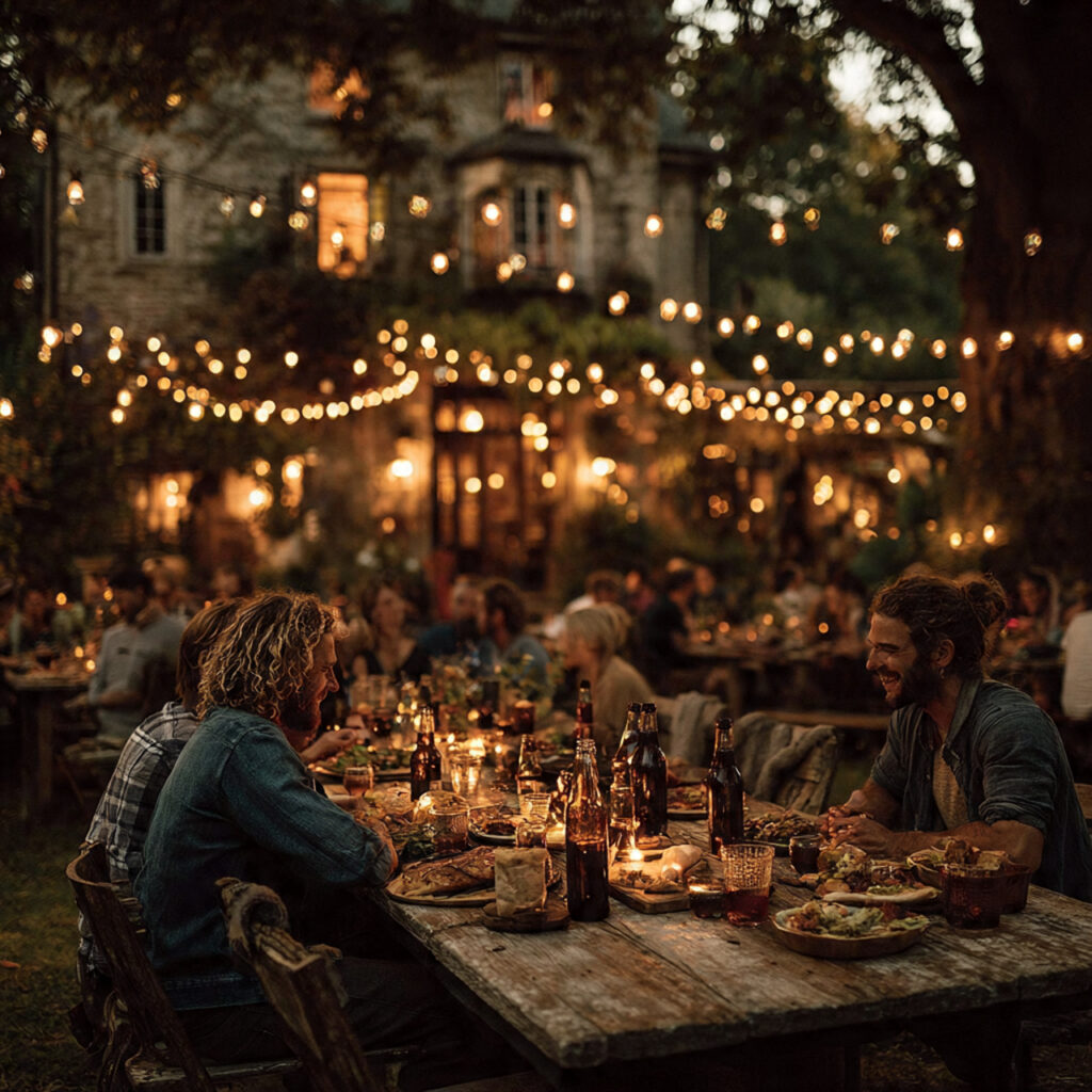 25 Bachelor Party Planning Tips & Creative Ideas for a Perfect Send-Off 14 backyard bachelor cookout with men grilling string