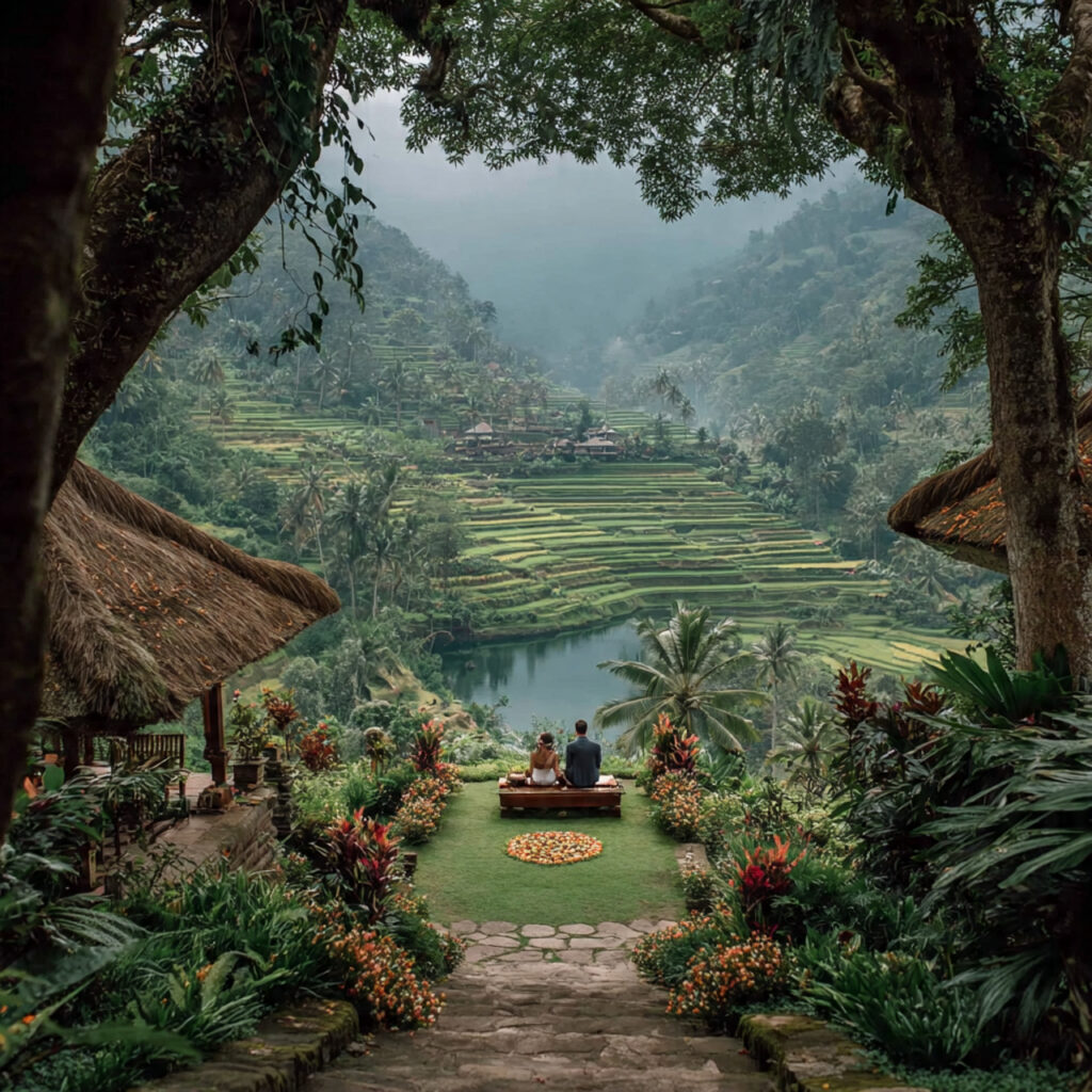 balinese wedding rice terraces traditional balinese decorations