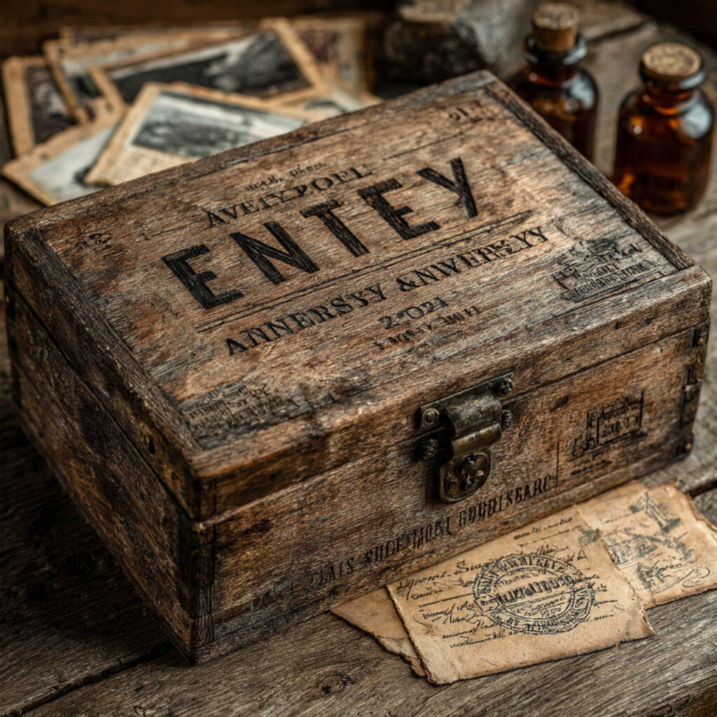 beautiful handcrafted wooden keepsake box engraved with