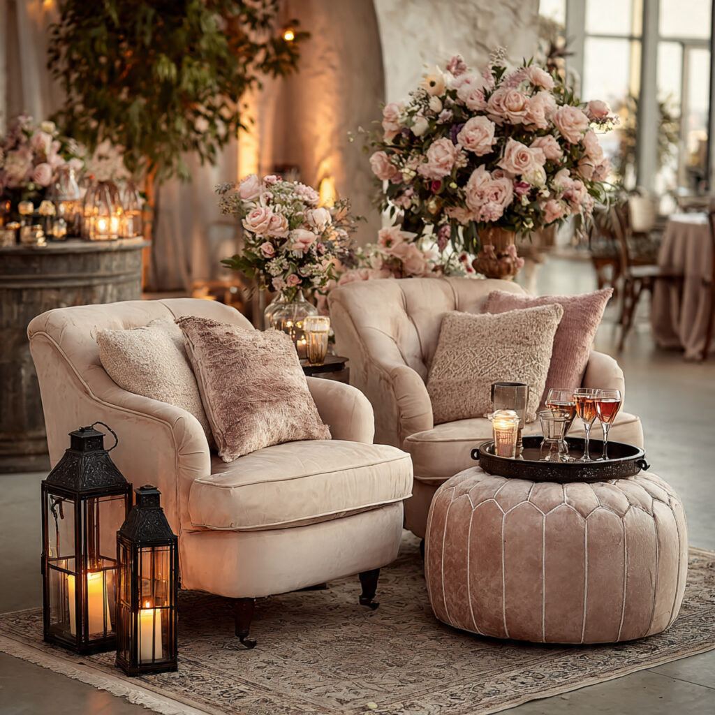 21 Bridal Shower Etiquette rules to Plan a Beautiful and Polished Event 17 beautifully arranged seating area with cozy chairs