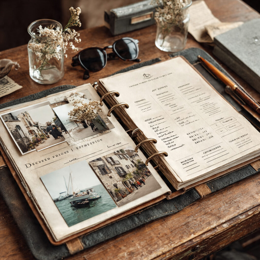 binder page for wedding photography with shot 1