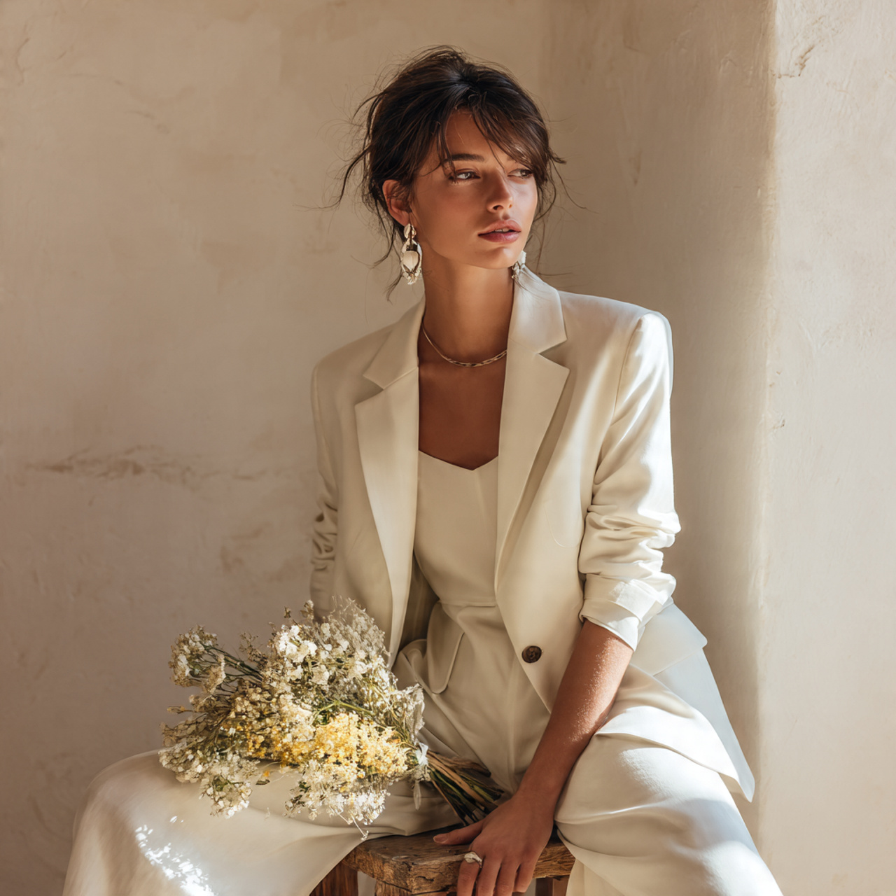 Tailored Blazers Over Soft Silhouettes