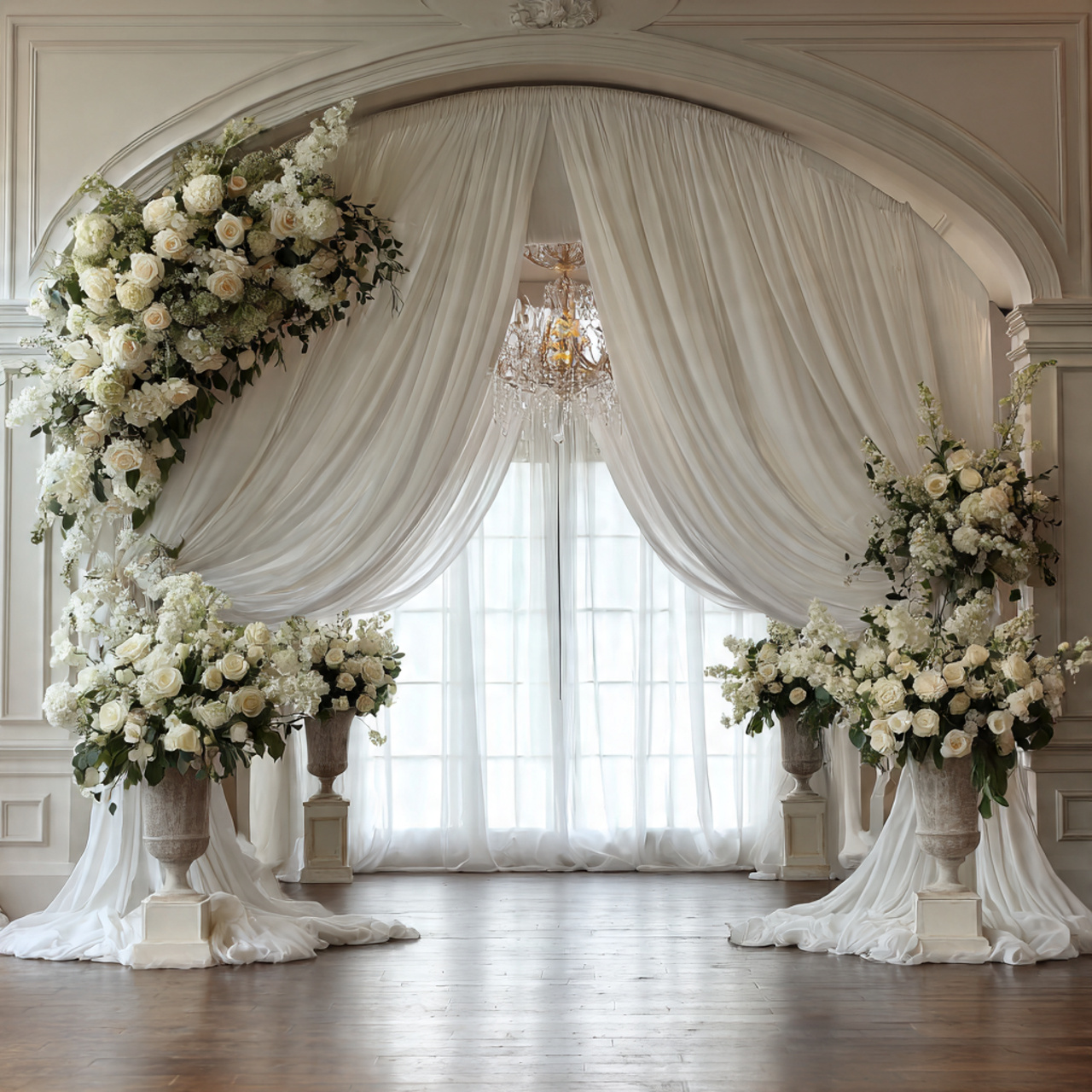 Wedding Arch ideas: 20 Breathtaking Ideas That Add Instant Magic to Your Day 5 Classic White Draped Arch