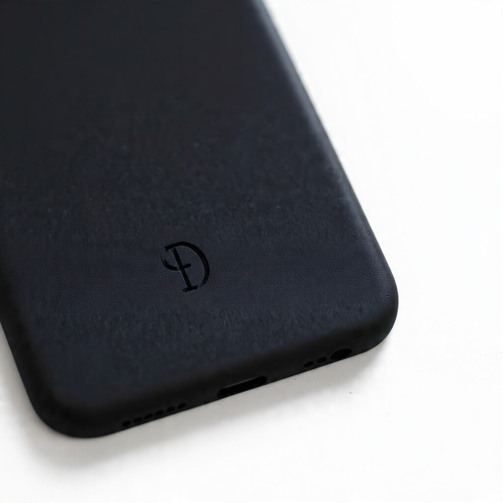 close up of a customized phone case with