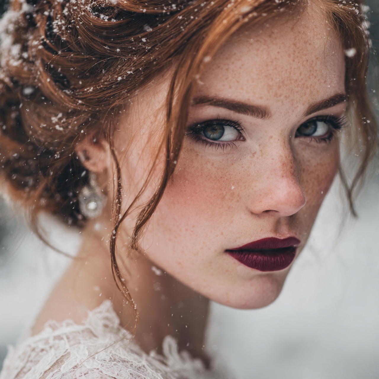 Chic Winter Hair and Makeup