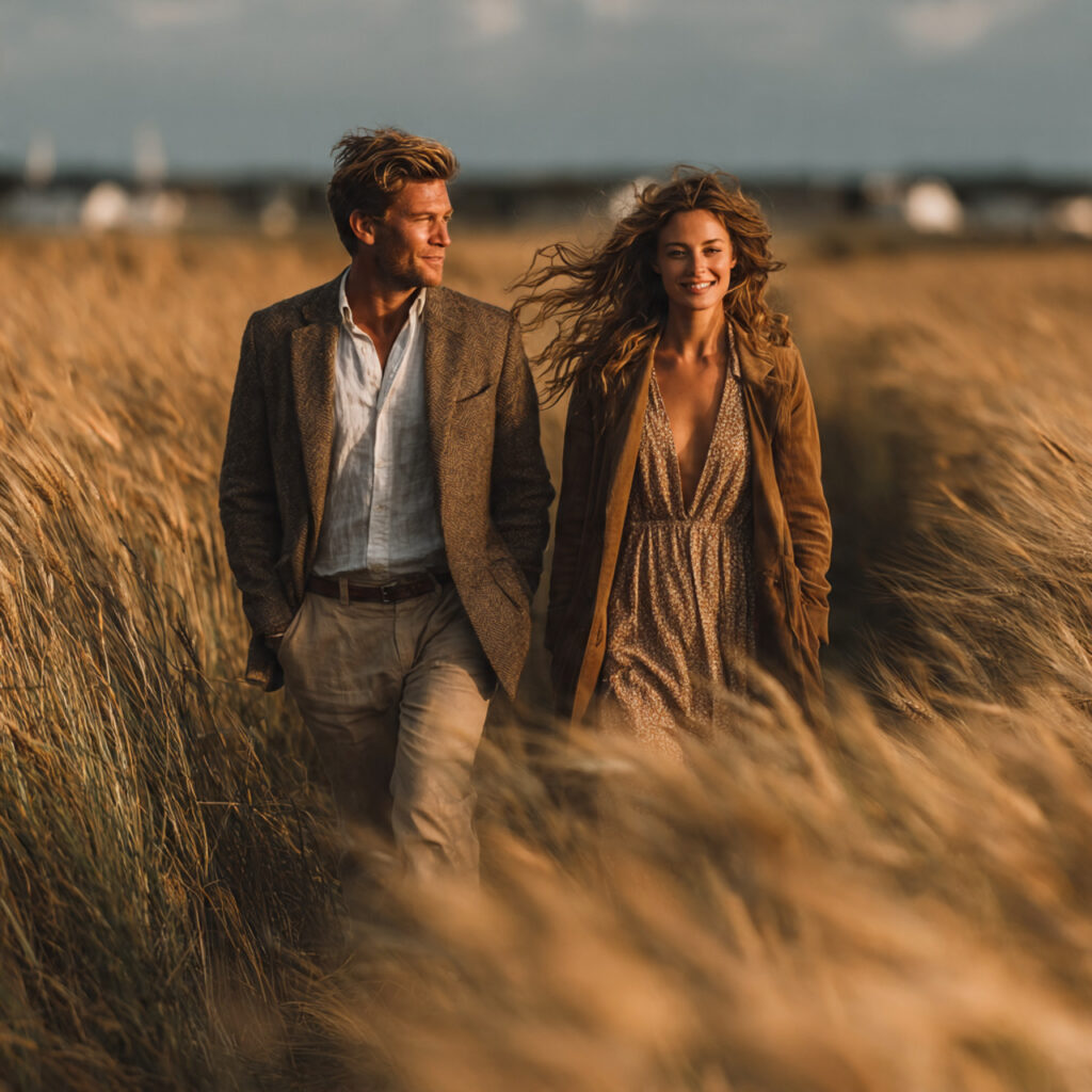 26 Creative Seasonal Engagement Photos Ideas to Capture Your Love 21 couple walking through late summer wheat fields