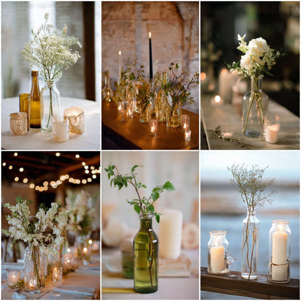 diy wedding decor elements handmade centerpieces simple