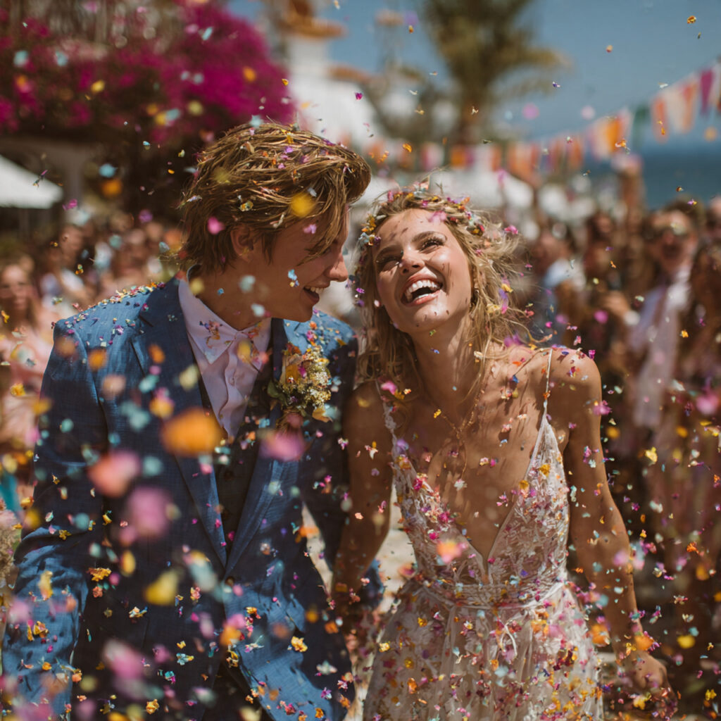eco friendly wedding confetti made of dried