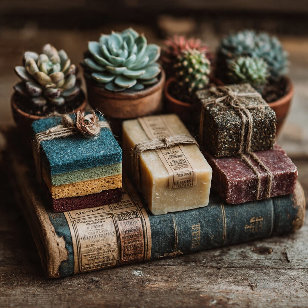 eco friendly wedding favors including mini succulents