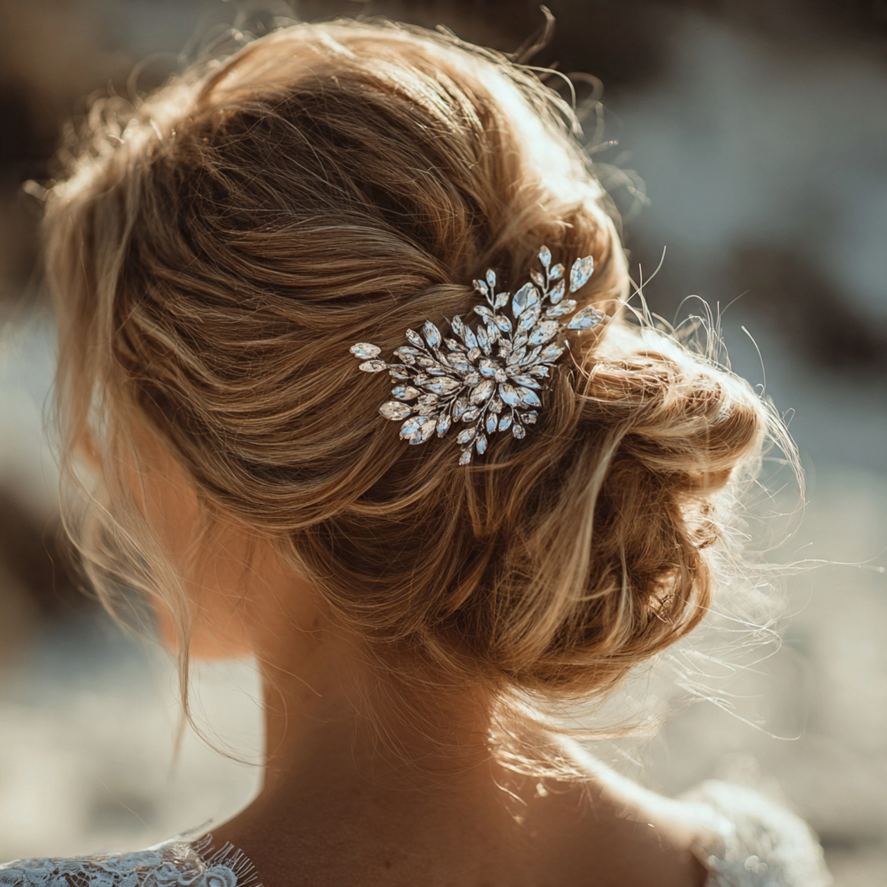 Hair Combs with Crystals