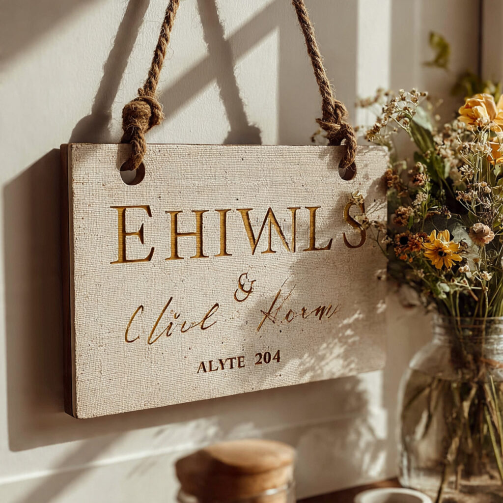 19 Meaningful 50th Anniversary Gift Ideas for a Golden Year 18 elegant home plaque with gold accented names and