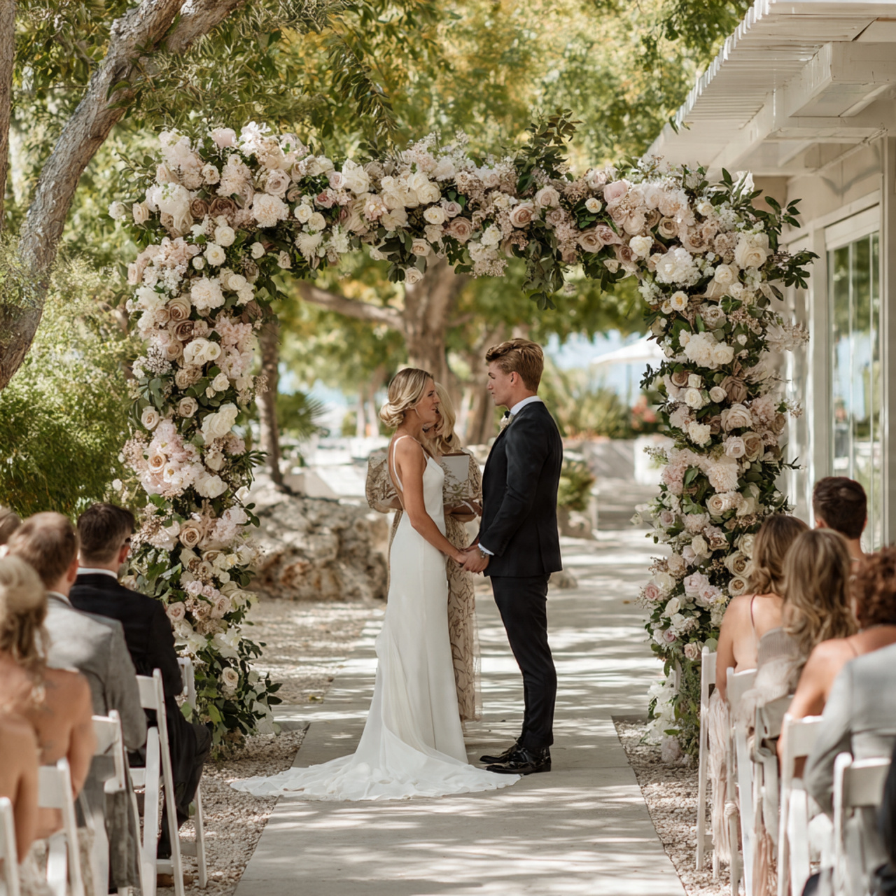 Floral Installations That Frame the Moment