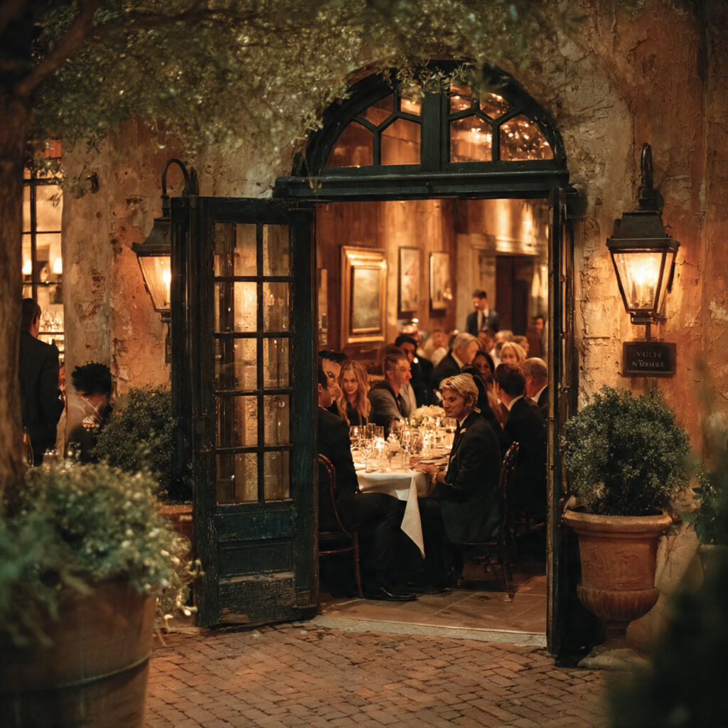 elegant yet simple restaurant rehearsal dinner small 1