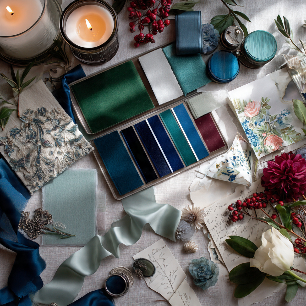 Winter Wedding Color Palettes