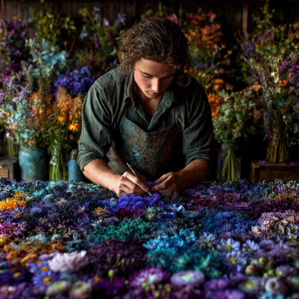 24 Affordable Wedding Flower Cost Ideas for Elegant Celebrations 19 florist selecting alternative flowers that match a