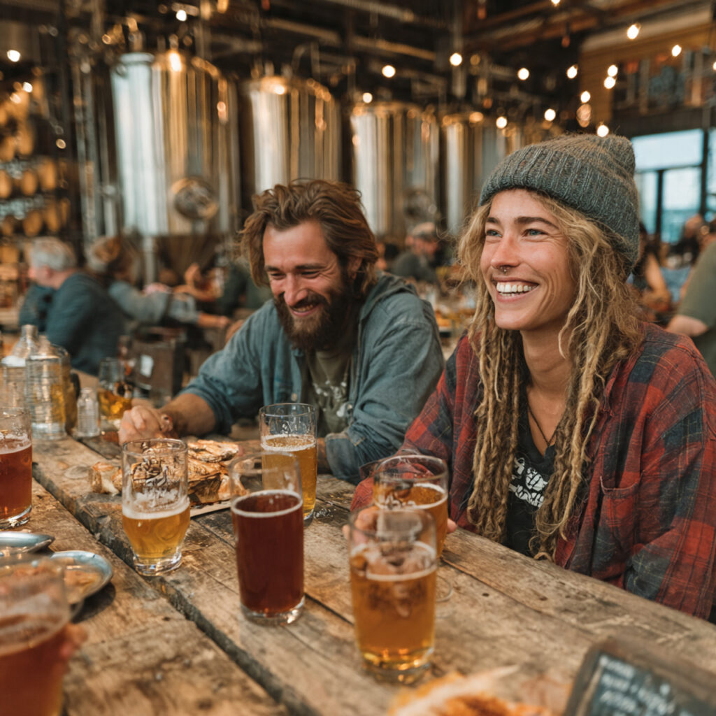 25 Bachelor Party Planning Tips & Creative Ideas for a Perfect Send-Off 7 friends sampling craft beer in a modern